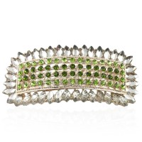 Заколка автоматическая для волос со стразами (9096) вариант 12