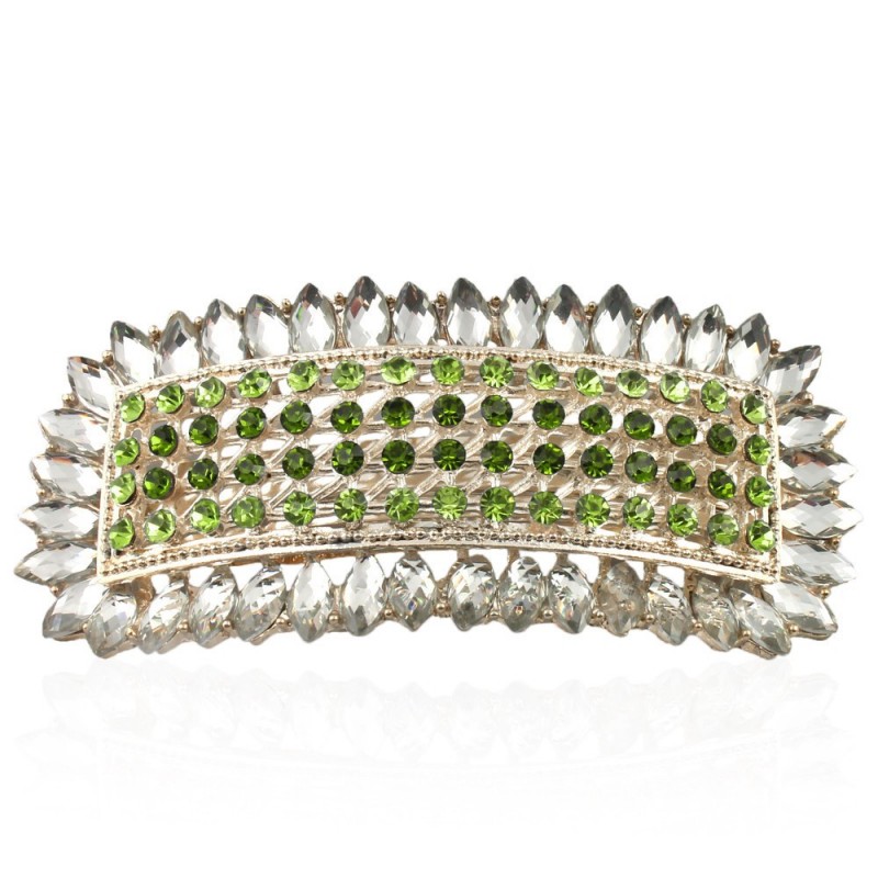 Заколка автоматическая для волос со стразами (9096) вариант 12