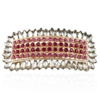 Заколка автоматическая для волос со стразами (9096) вариант 07