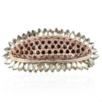 Заколка автоматическая для волос со стразами (9097) вариант 10