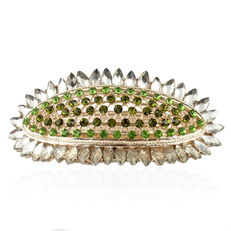 Заколка автоматическая для волос со стразами (9097) вариант 11