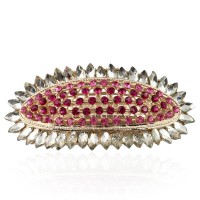 Заколка автоматическая для волос со стразами (9097) вариант 07