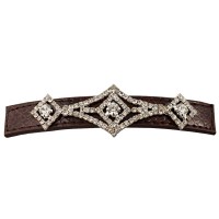 Заколка автоматическая для волос со стразами (9312) вариант 02