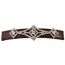 Заколка автоматическая для волос со стразами (9312) вариант 02