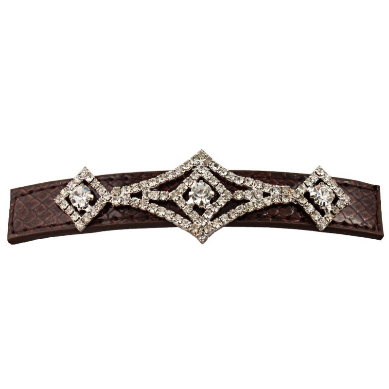 Заколка автоматическая для волос со стразами (9312) вариант 02