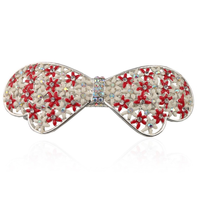 Заколка автоматическая для волос с эмальевым напылением (9322)