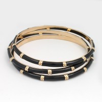 Браслет на руку металлический черный (7512)