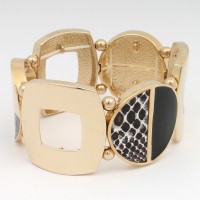 Браслет на руку металлический золотистый (7529)