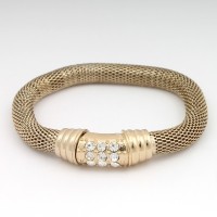 Браслет на руку металлический золотистый (7543)