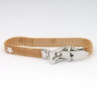 Браслет на руку металлический золотистый (7549)