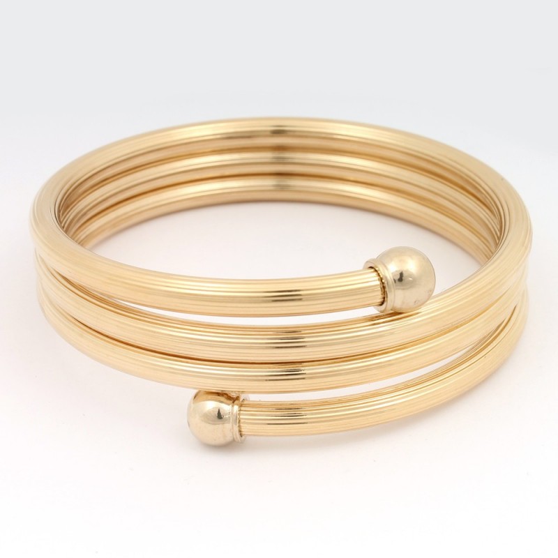 Браслет на руку металлический золотистый (8523)