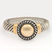 Браслет на руку металлический серебристо-золотистый (8543)