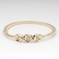 Браслет на руку металлический золотистый (8546)