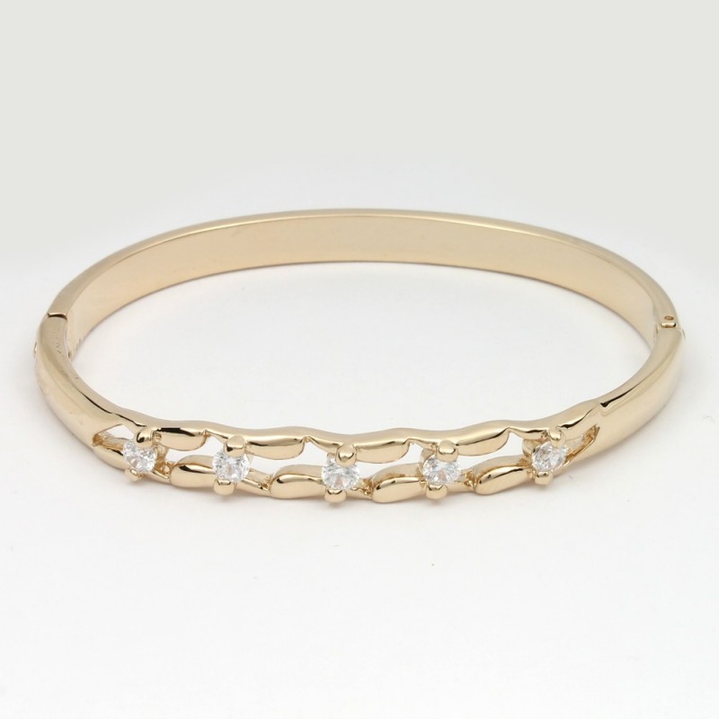 Браслет на руку металлический золотистый (8549)