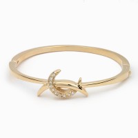 Браслет на руку металлический Луна золотистый (8557)