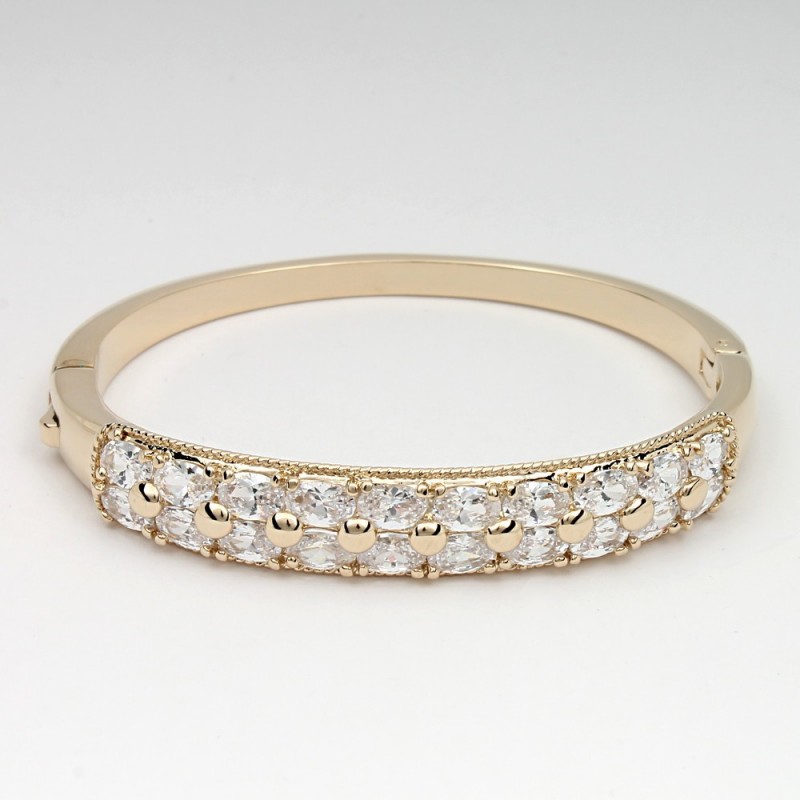 Браслет на руку металлический золотистый (8561)