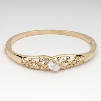 Браслет на руку металлический золотистый (8564)