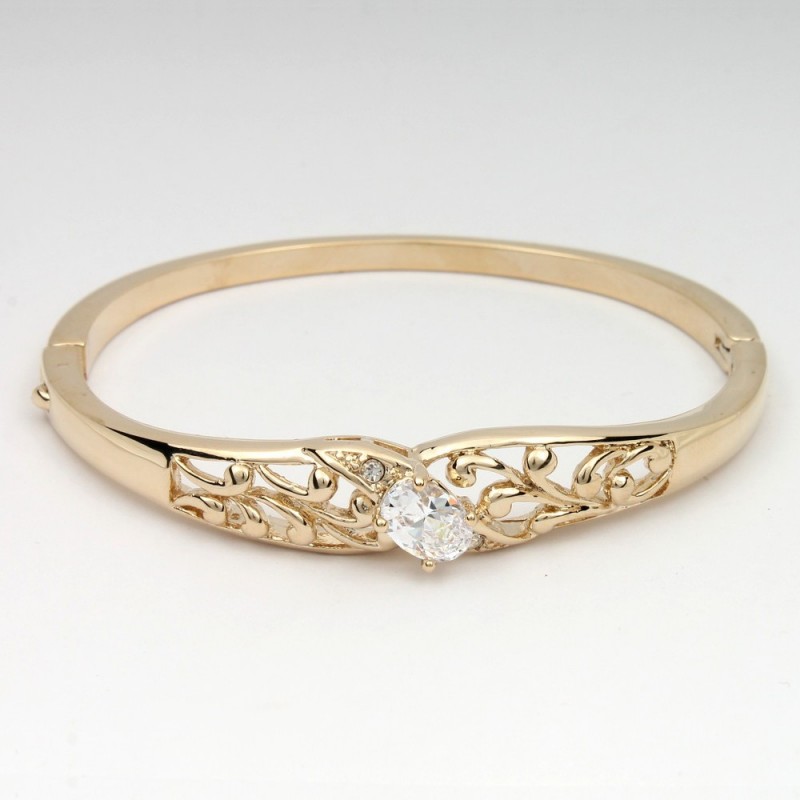 Браслет на руку металлический золотистый (8564)