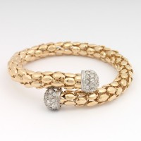 Браслет на руку металлический золотистый (8770)