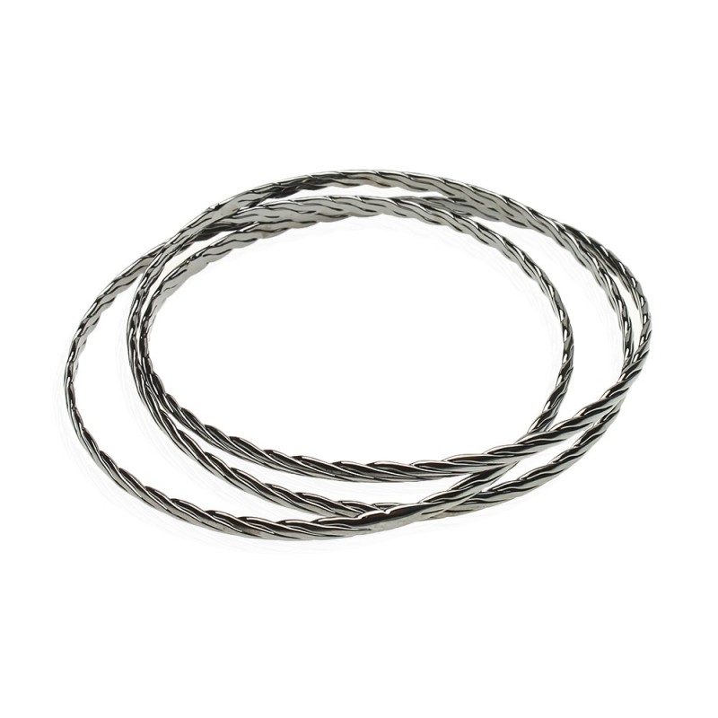 Браслет на руку металлический серебристый (8529)