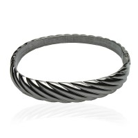 Браслет на руку металлический графитовый (8532)