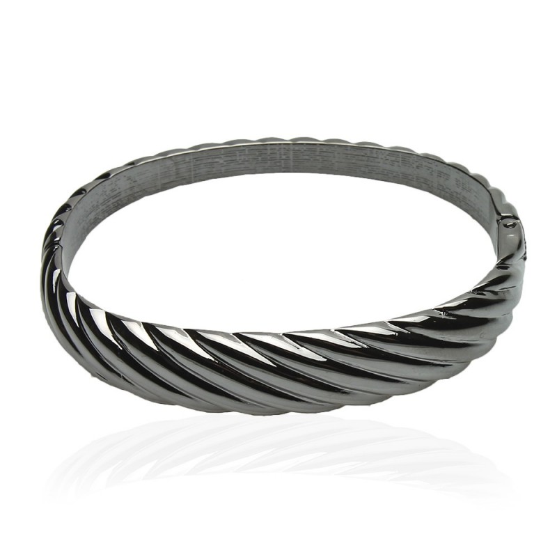 Браслет на руку металлический графитовый (8532)