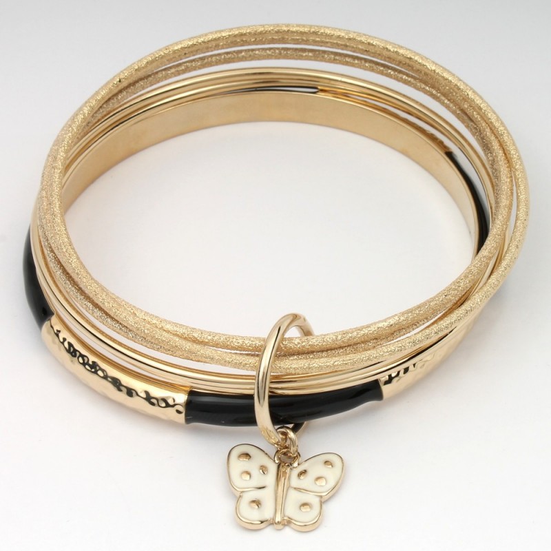 Браслет на руку металлический золотистый (7514) вариант 01