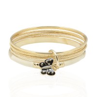 Браслет на руку металлический золотистый (7514) вариант 04