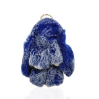 Брелок на ключи кролик из искуственного меха 18см (14608) вариант 04