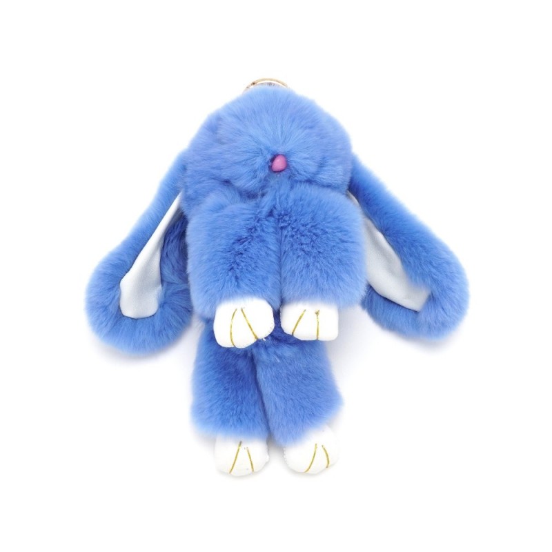 Брелок на ключи кролик из искуственного меха 18см (14704) вариант 07