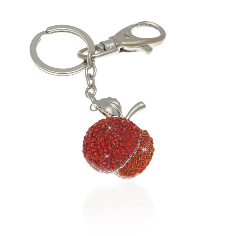 Брелок на ключи Яблоко красный (1741) вариант 01