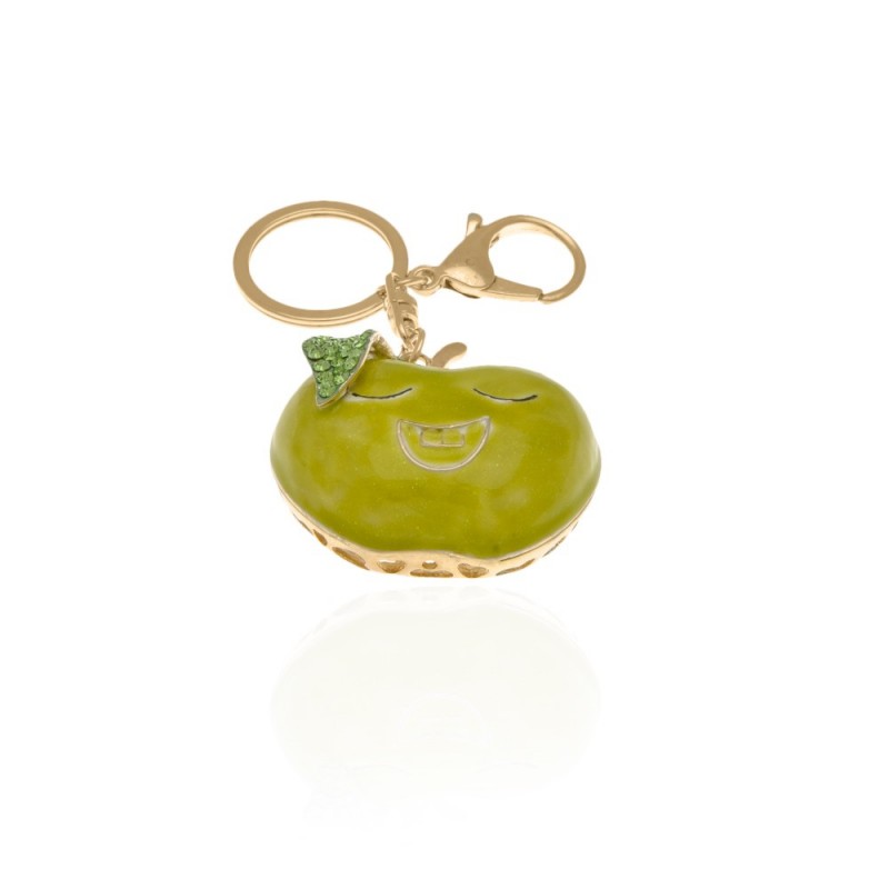 Брелок на ключи Яблоко золотистое (3477) вариант 01