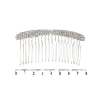 Гребешок-диадема с украшением металлическая (12883)