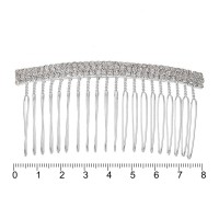 Гребешок-диадема с украшением металлическая (12886)