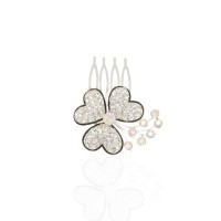 Гребешок-диадема с украшением металлическая (14854) вариант 01