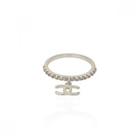 Кольцо со стразами (8365) вариант 01