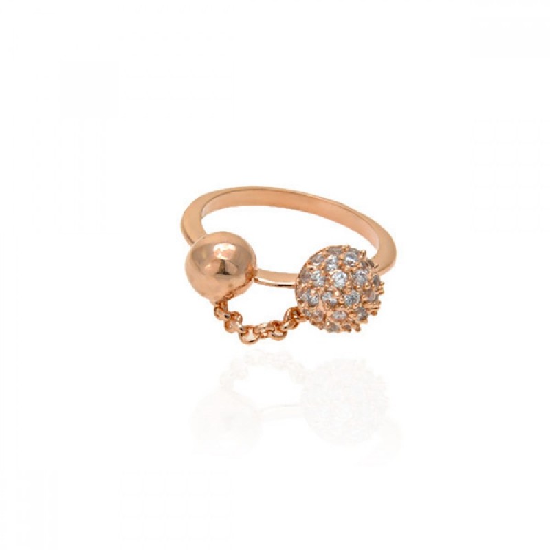 Кольцо со стразами, 15 размер (8371) вариант 03