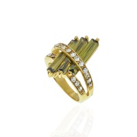 Кольцо со стразами, 16 размер (15002) вариант 06