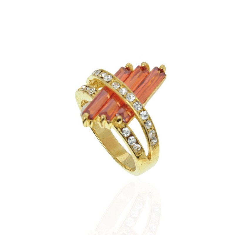 Кольцо со стразами, 17 размер (15003) вариант 08