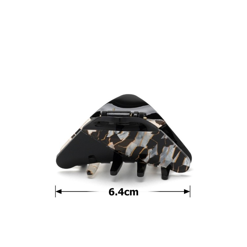 Заколка-краб для волос из французского пластика (10111) вариант 02