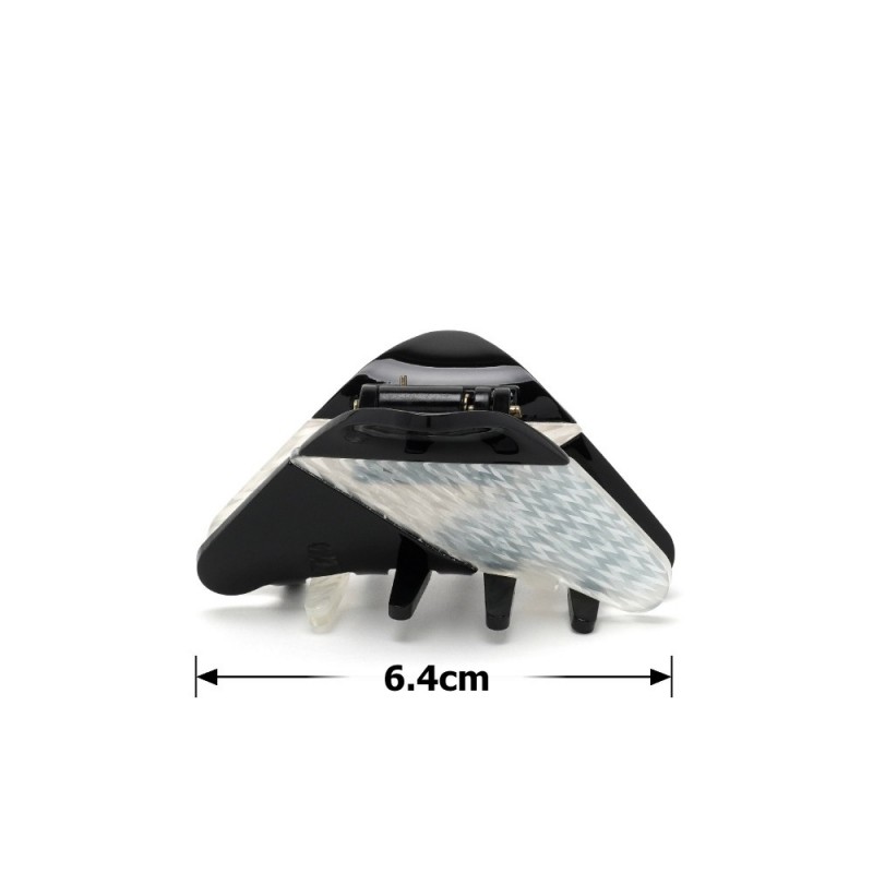 Заколка-краб для волос из французского пластика (10111) вариант 04