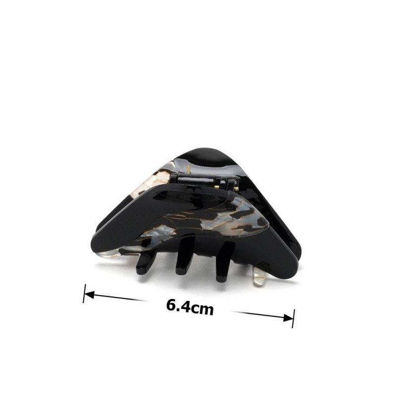 Заколка-краб для волос из французского пластика (10112) вариант 01