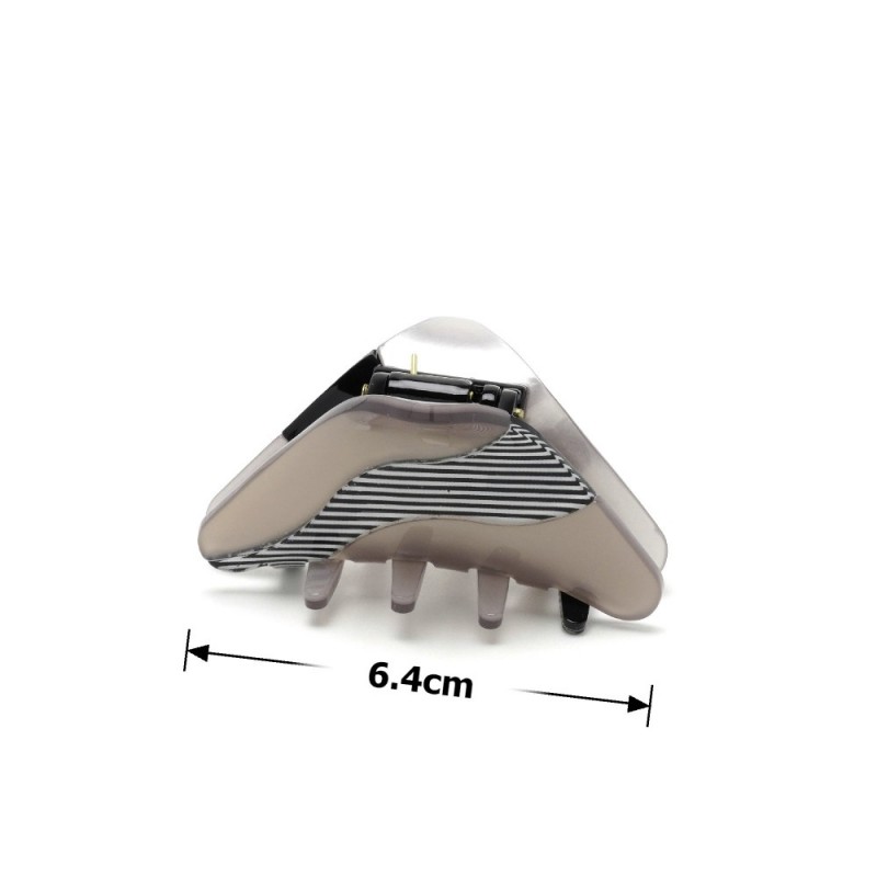 Заколка-краб для волос из французского пластика (10112) вариант 04