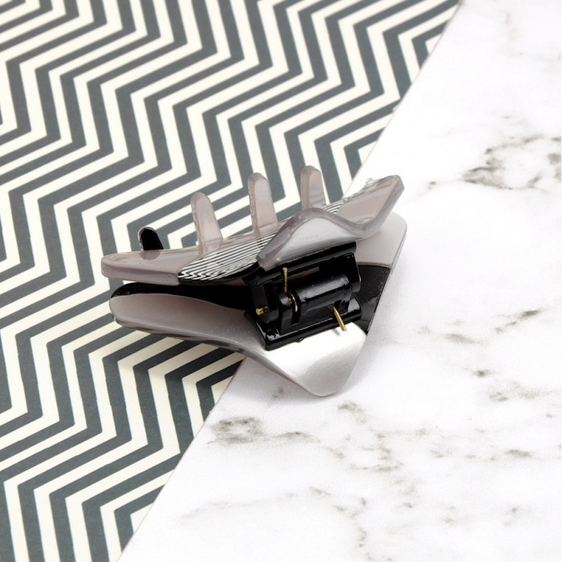 Заколка-краб для волос из французского пластика (10112) вариант 04