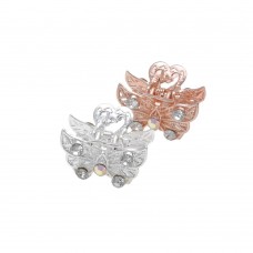 Набор заколок-крабов для волос 12шт серебряные и золотые 12235