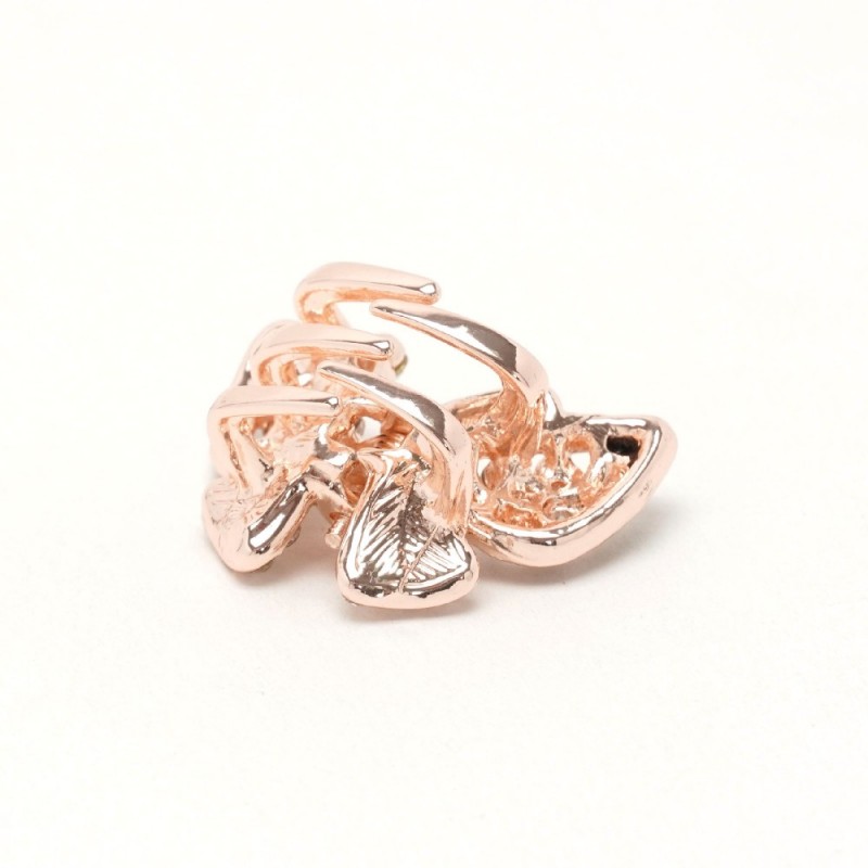 Заколка-краб для волос из металла со стразами 2.6см (15225) вариант 02