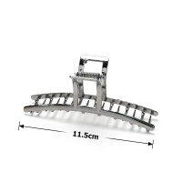 Заколка-краб для волос из металла 11.5см (23225) вариант 02