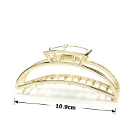 Заколка-краб для волос из металла 10.9см (23227) вариант 03
