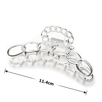 Заколка-краб для волос из металла 11.4см (23231) вариант 01