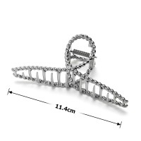 Заколка-краб для волос из металла 11.4см (23233) вариант 02